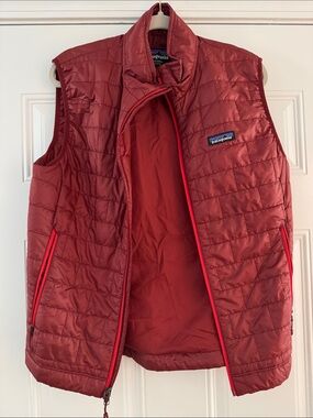 Patagonia Nano Quilted Vest in Red